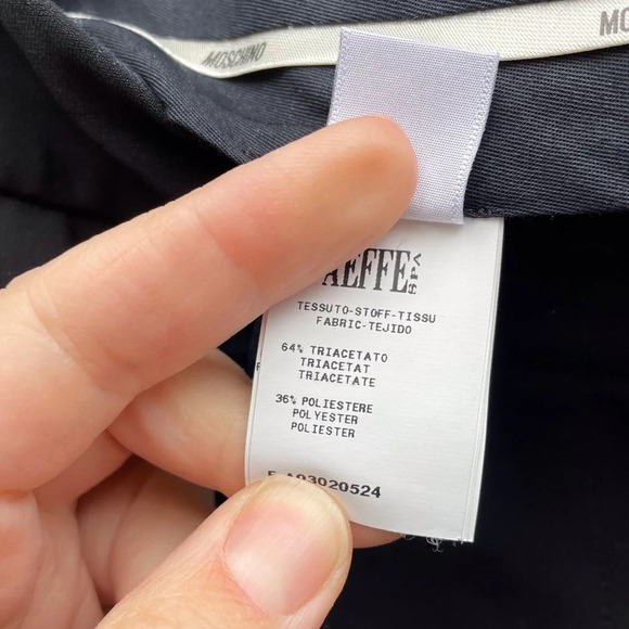 Moschino Black Slim Pants with Pearl Embellished Details, size 6 - Picture 11 of 13